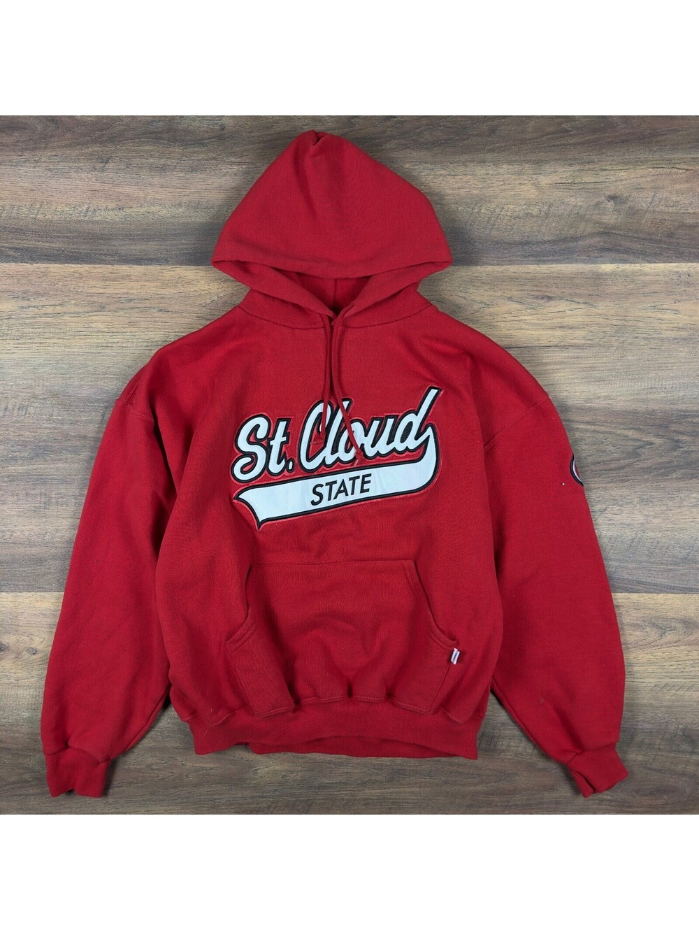 St Cloud State University Hoodie Mens XL Red NCAA Huskies